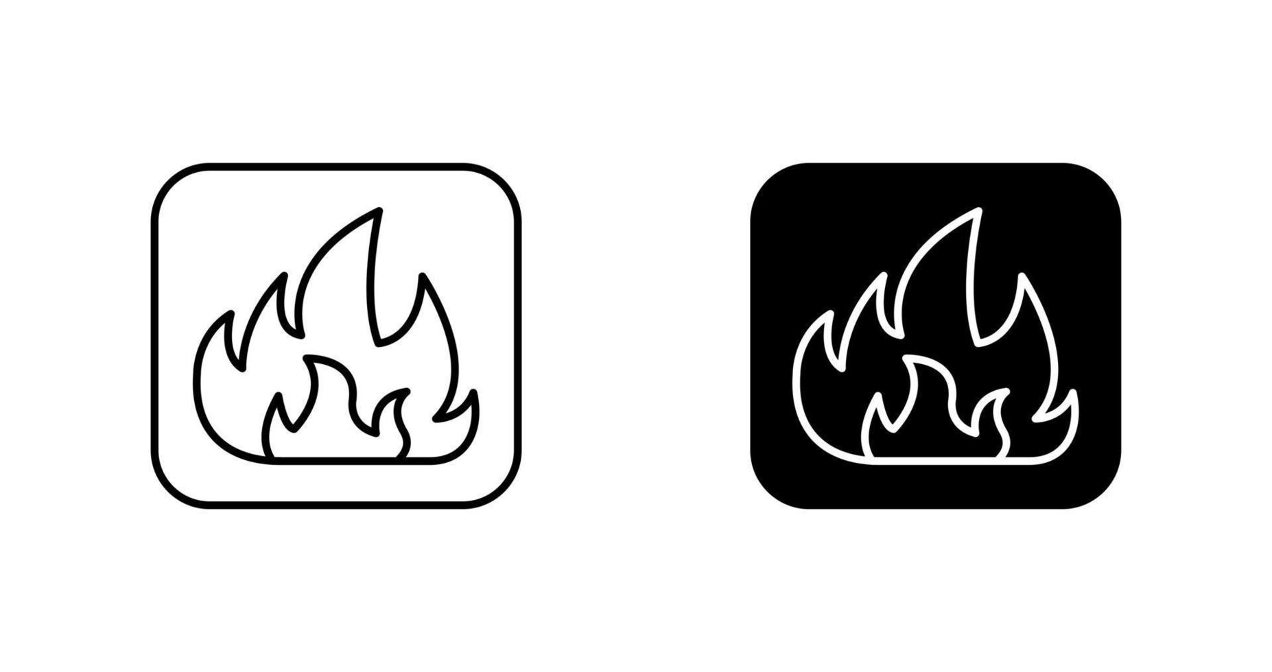 icono de vector de fuego