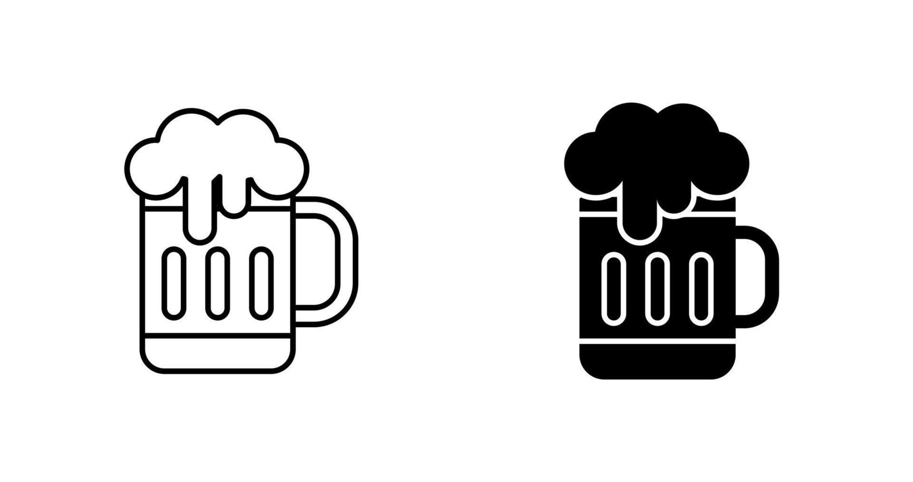 icono de vector de cerveza