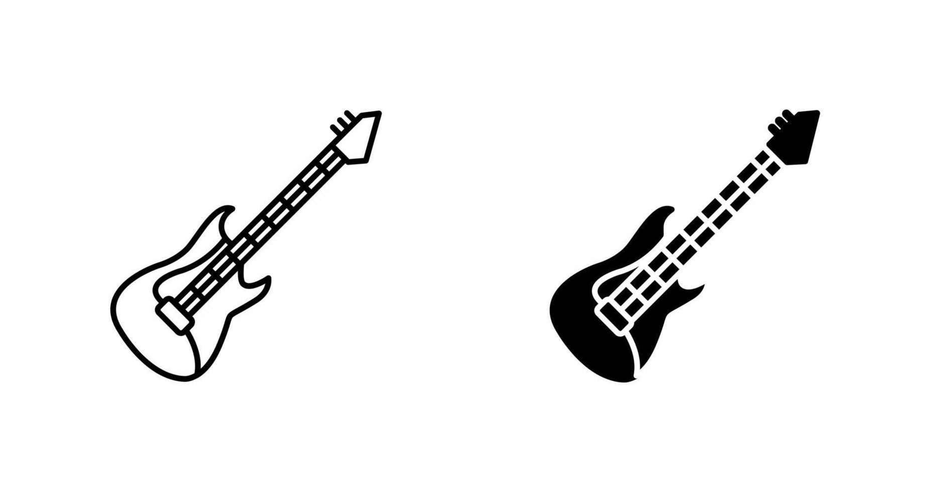 icono de vector de guitarra eléctrica