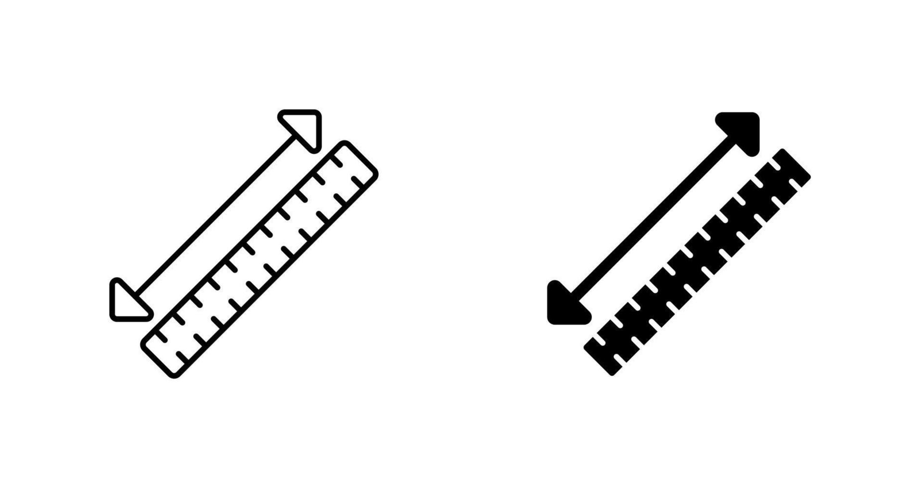 icono de vector de cinta métrica