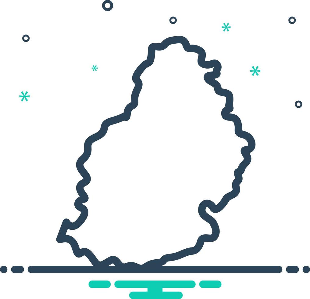 mix icon for mauritius vector
