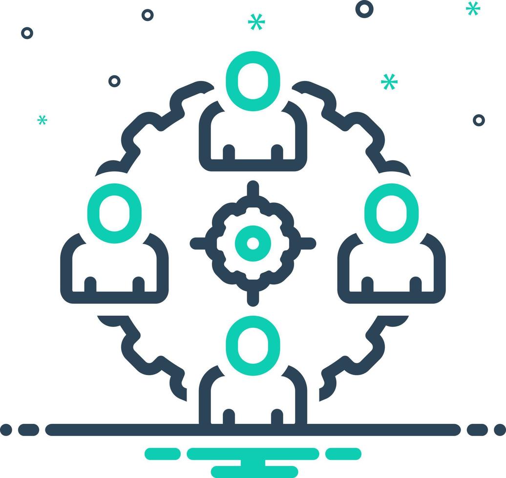 mix icon for coordinate vector