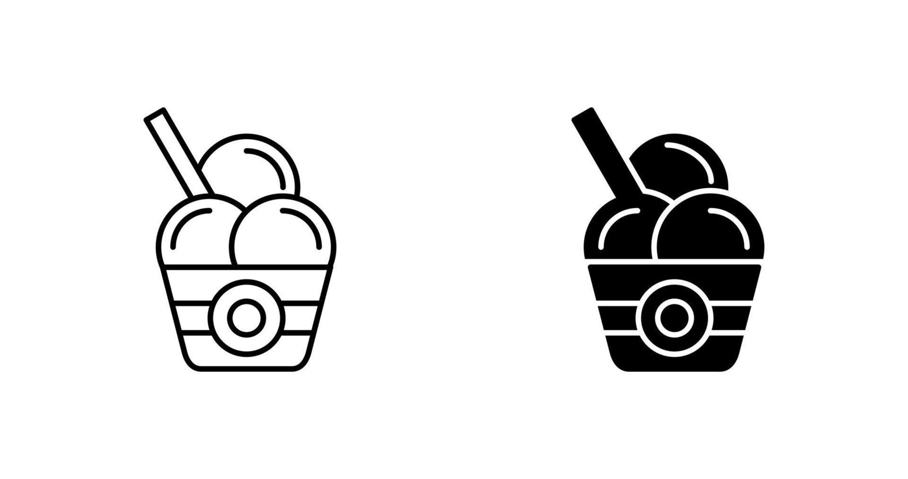 icono de vector de helado