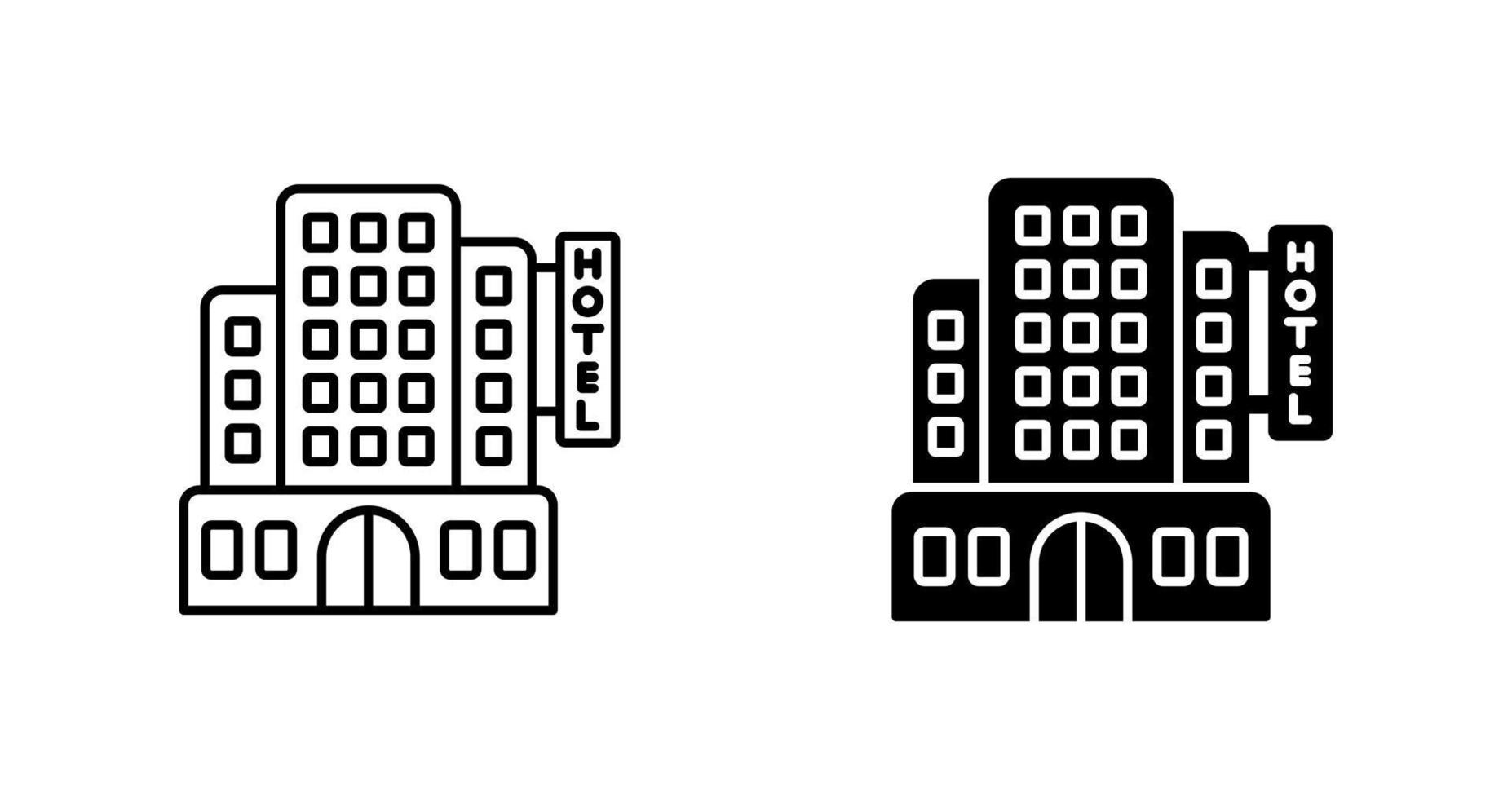 icono de vector de hotel