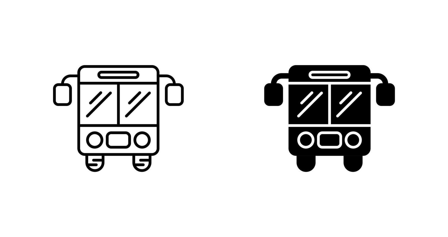 icono de vector de bus