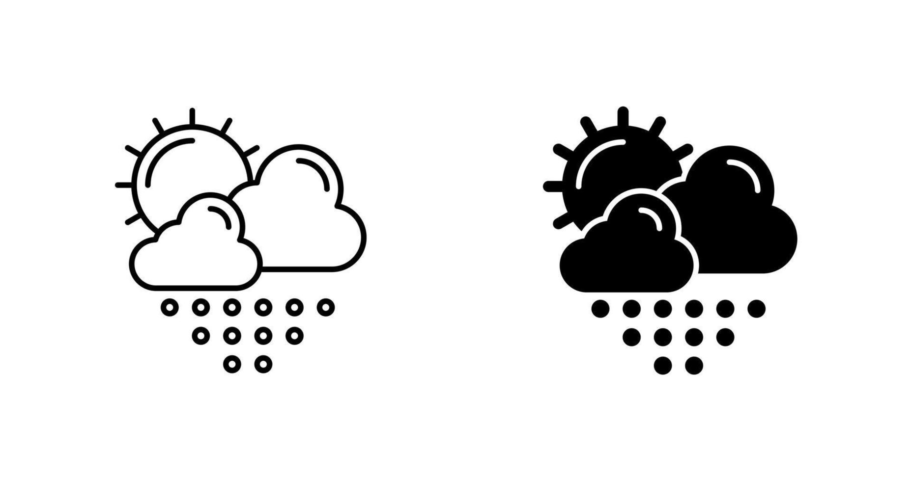 icono de vector de pronóstico del tiempo