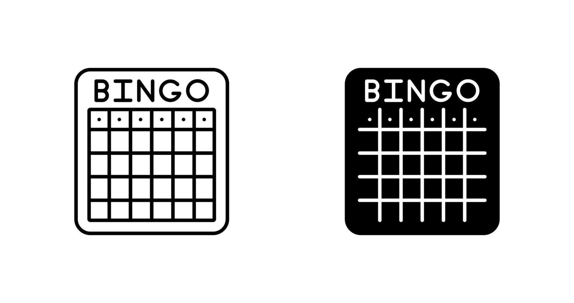 Bingo Vector Icon