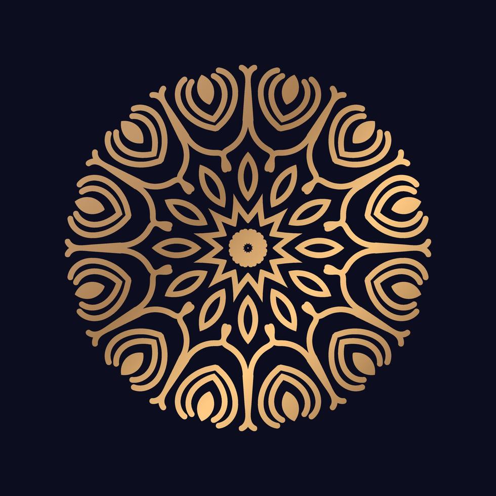 Mandala design vector logo icon illustration