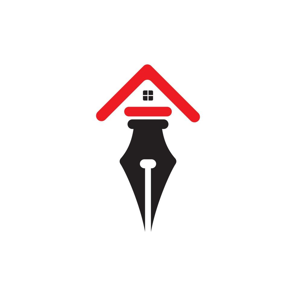 Real estate Pen house Logo vector