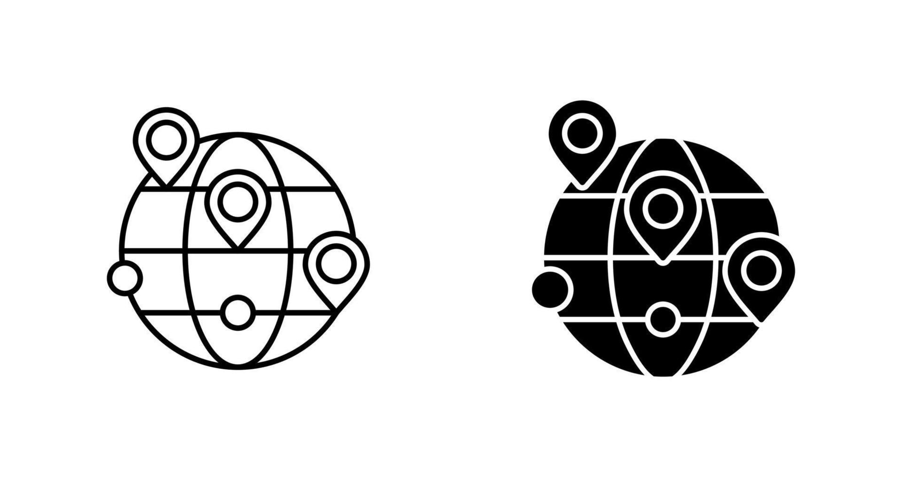Worldwide Location Vector Icon