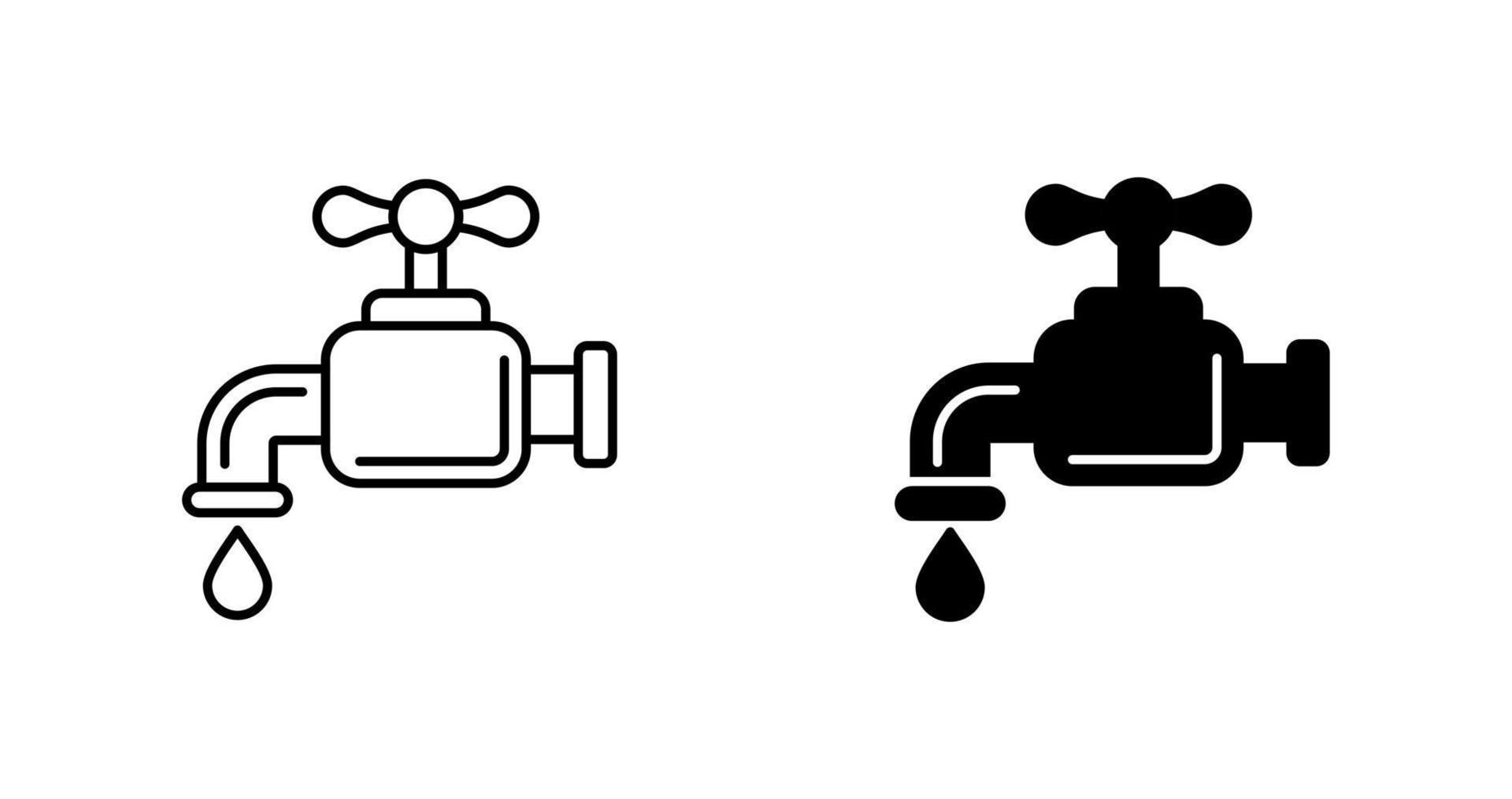 Water Faucet Vector Icon