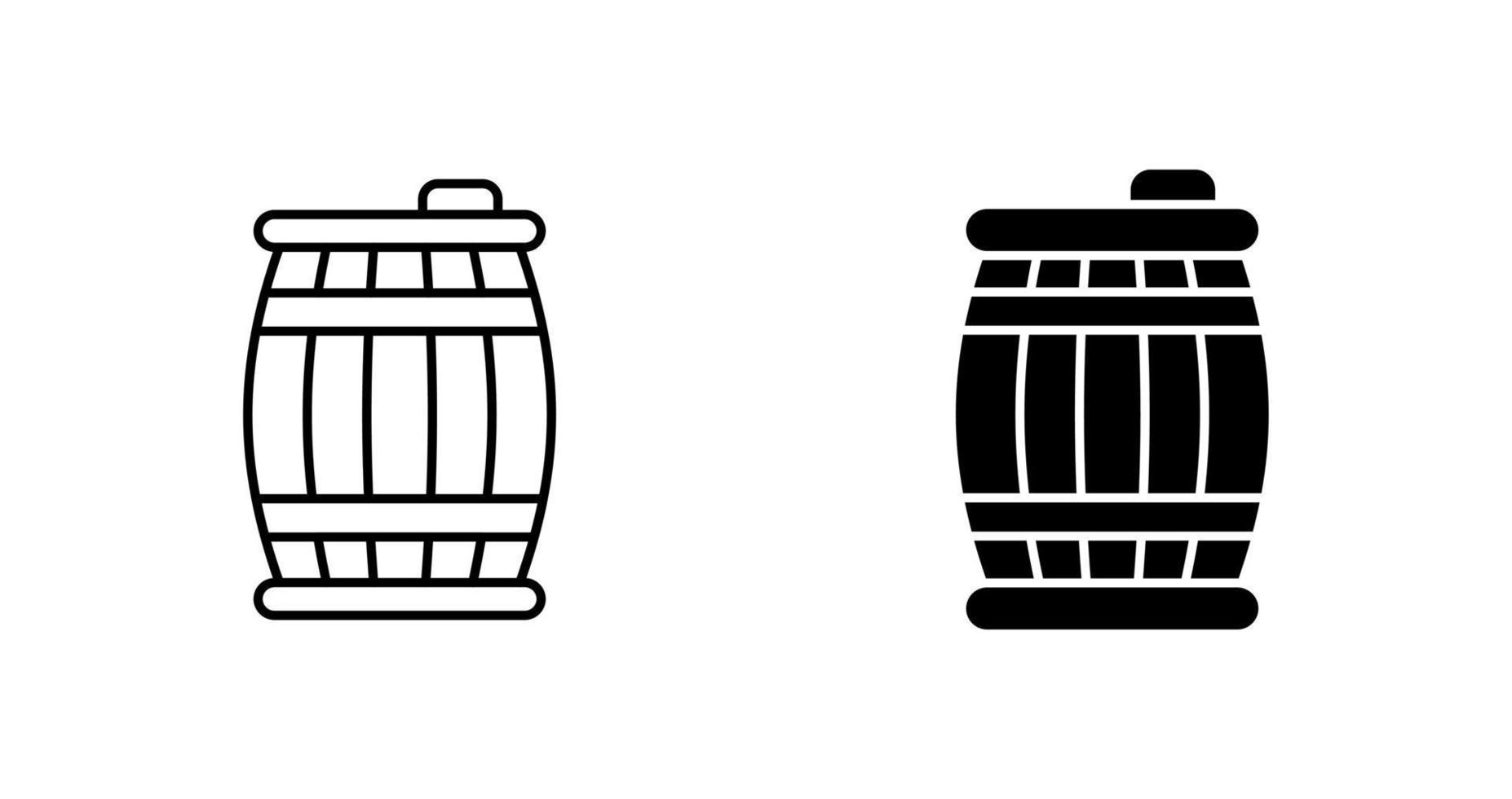 icono de vector de barril