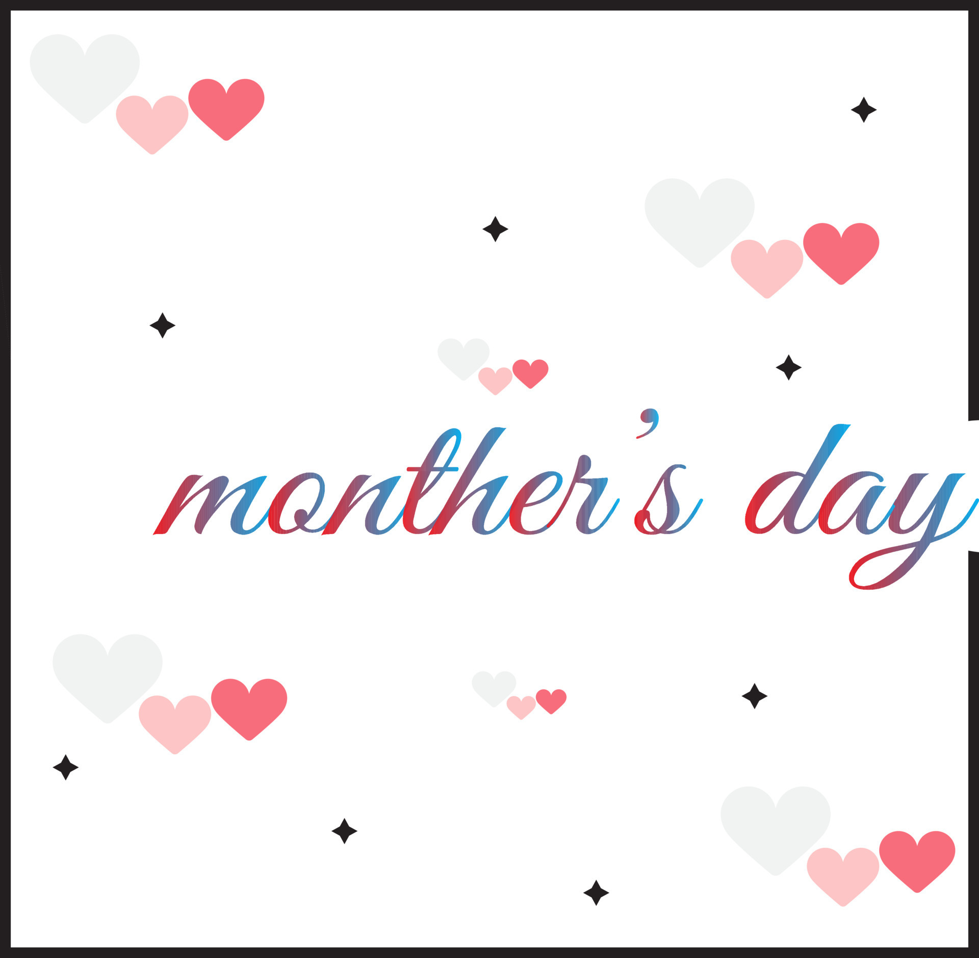 Monther's day with icon heart background. 22283066 Vector Art at Vecteezy