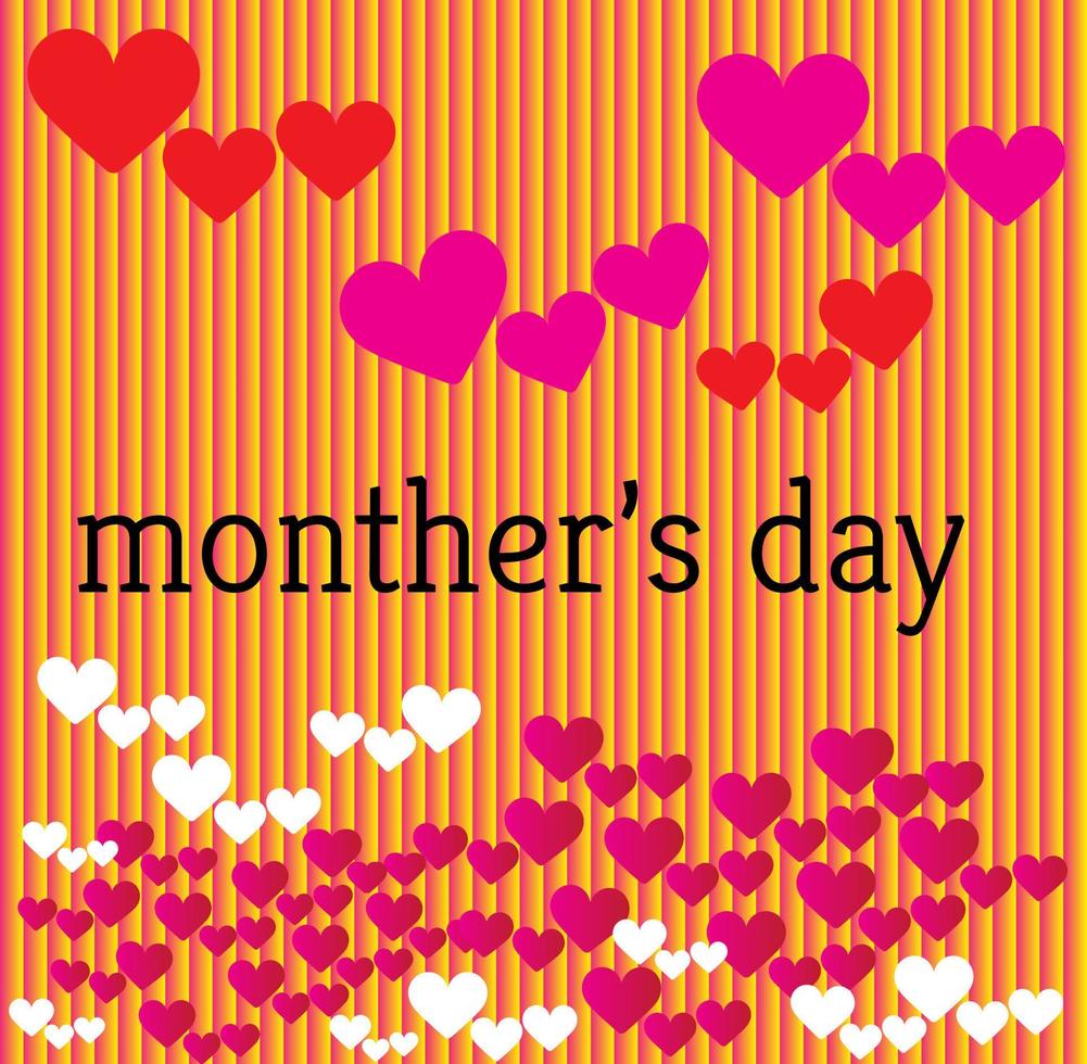 illustration of a background monther's day heart.for design abstract wallpaper,etc. vector