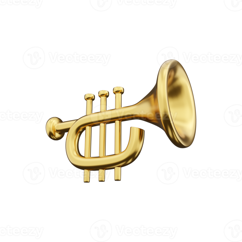 3d render saxophone on a white background. 3d rendering saxaphone. 3d render saxaphone illustration. png