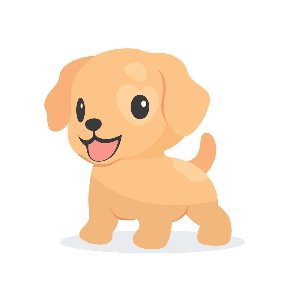 Cartoon puppy dog vector illustration