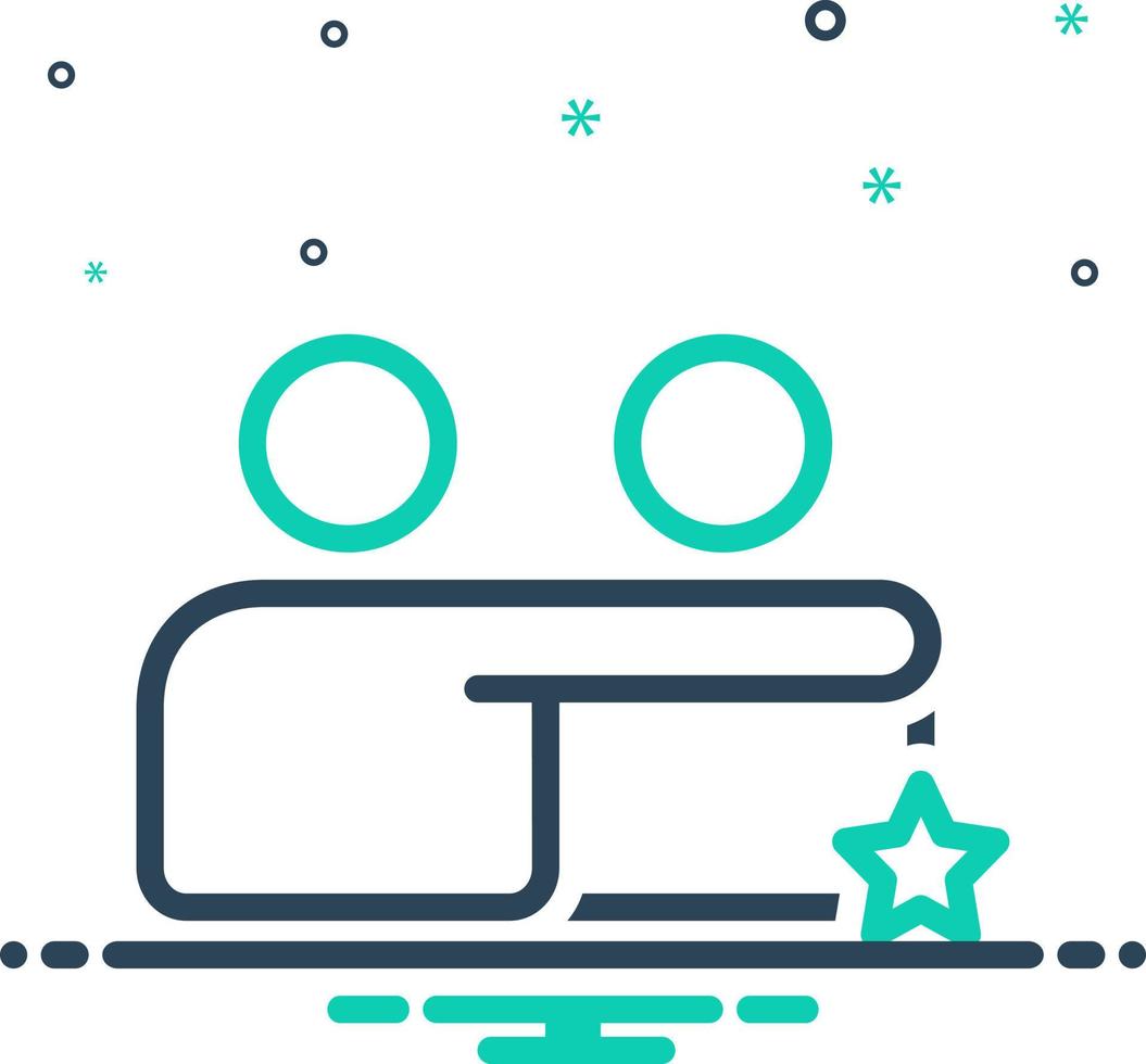 mix icon for valued vector