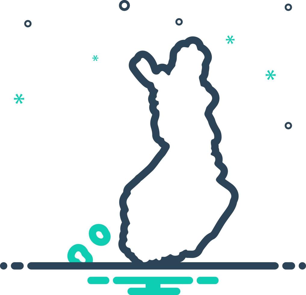 mix icon for finland vector