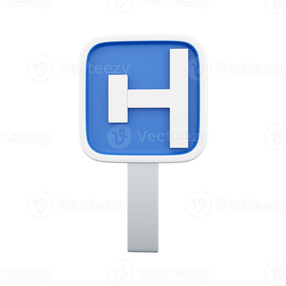 3d weg teken Aan weg, symbool shows kant weg links teken. 3d renderen kant weg links teken, tekenfilm icoon. png