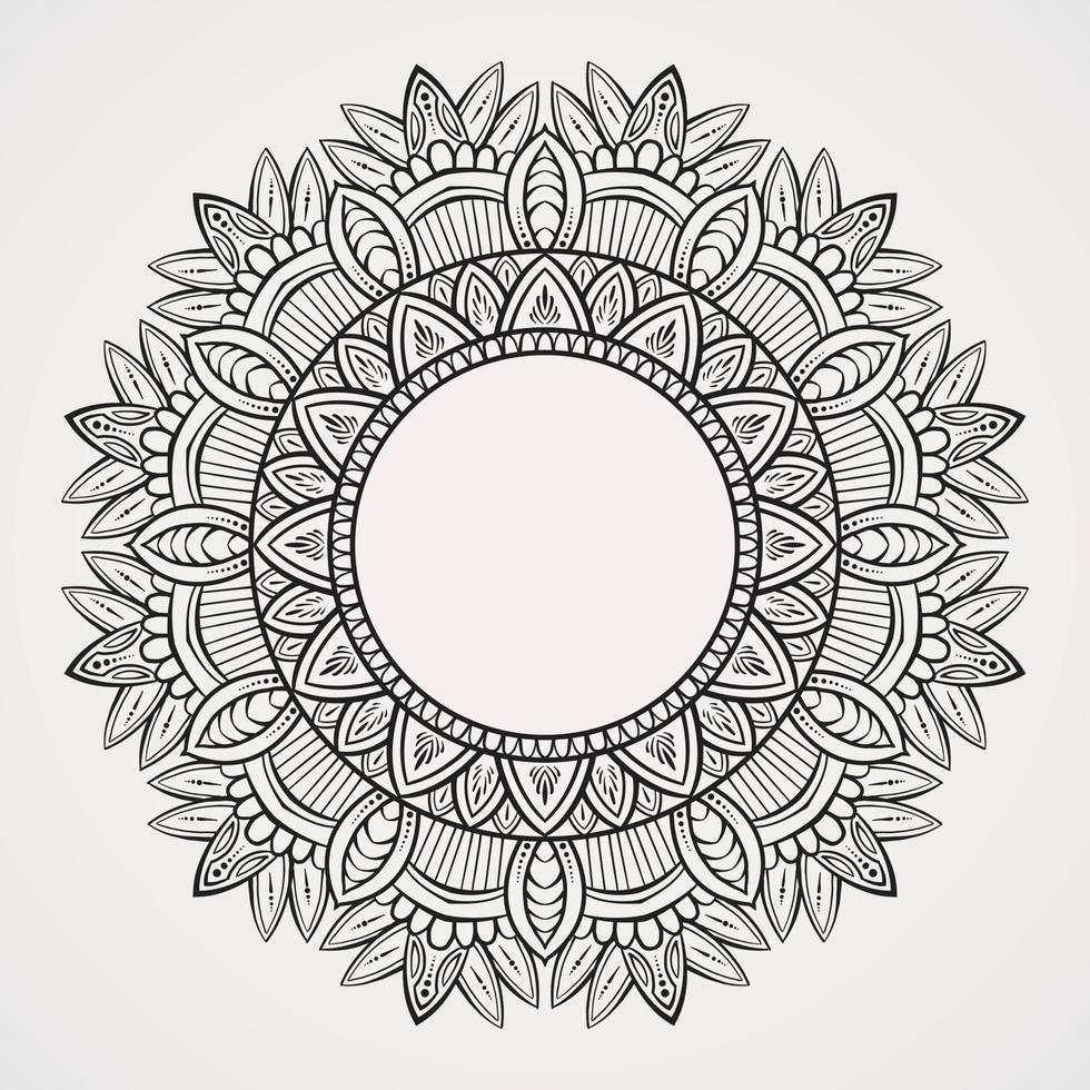 frame mandala nature vector