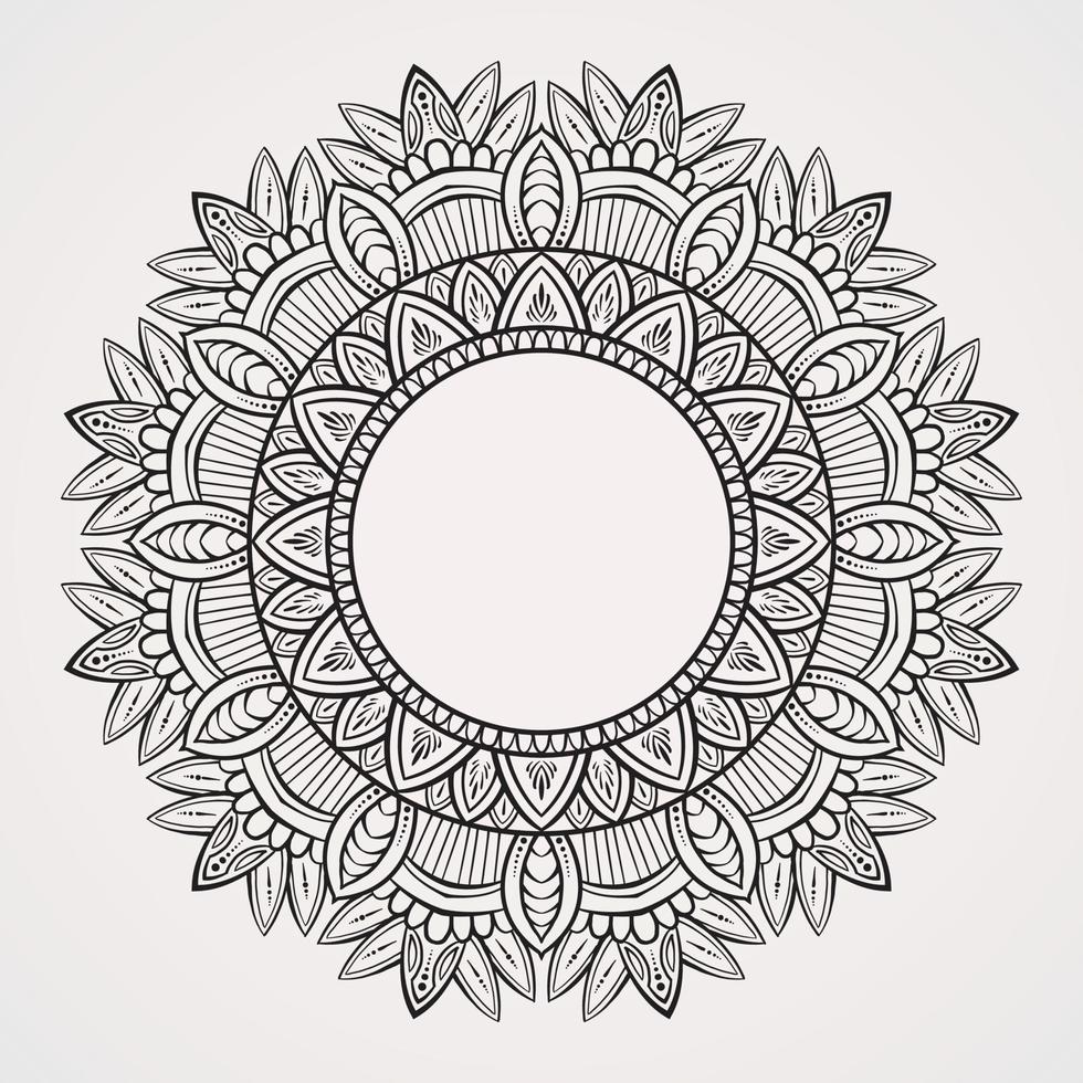 marco mandala naturaleza vector