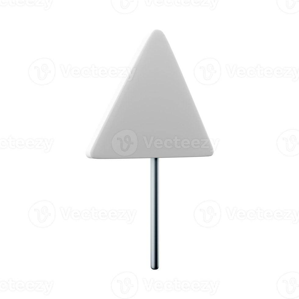 3d renderen links beurt weg teken teken vlak icoon, kleurrijk pictogram geïsoleerd Aan wit. symbool, logo illustratie. vlak stijl ontwerp. 3d renderen tekenfilm links beurt weg teken icoon. png