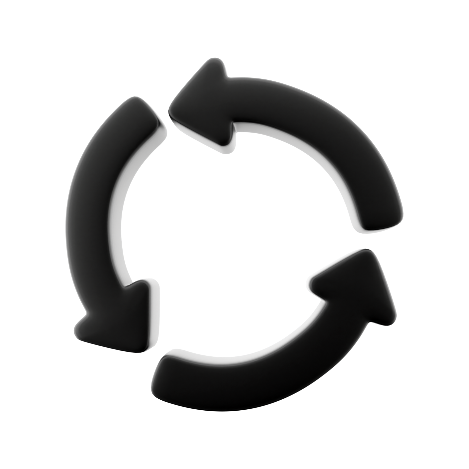 3D Render Arrows Moving In Dark Circle 3D Render Circle Arrow Icon On 