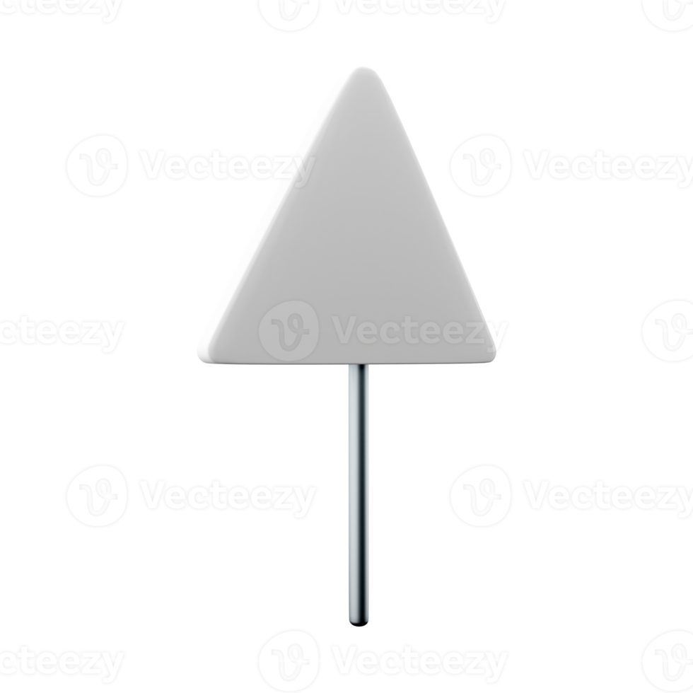 3D render graphic of a uk swing bridge road sign. It consists of a depiction of an open bridge positioned above water contained within a red triangle. png