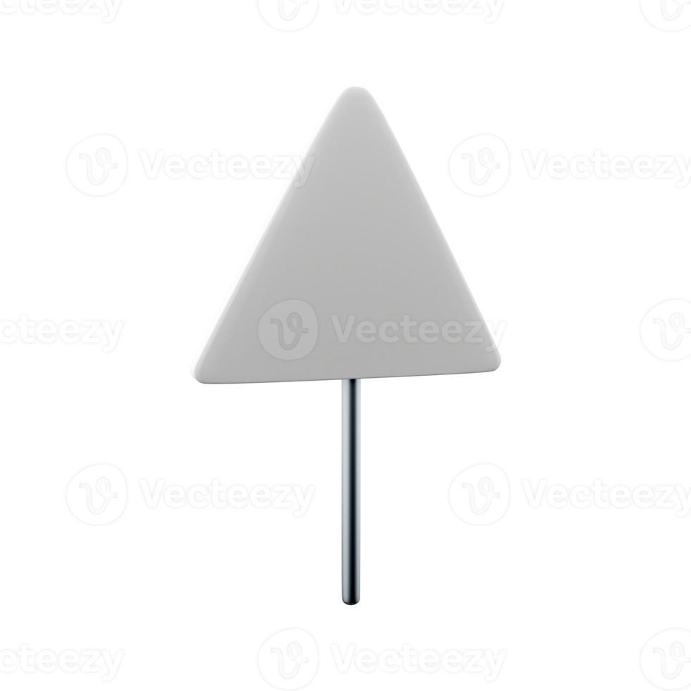 3d rendere velocità urti avvertimento di traffico segni.3d interpretazione cartone animato velocità urti avvertimento di traffico cartello, icona. png