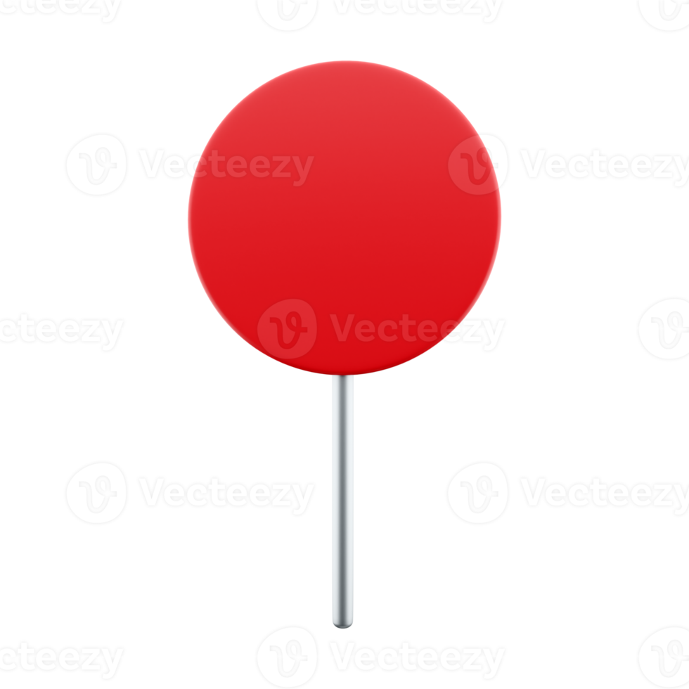 Raster version 3d rendering. Illustration of Prohibited Red Circle Sign. 3D render icon animation No input for vehicle movement. png