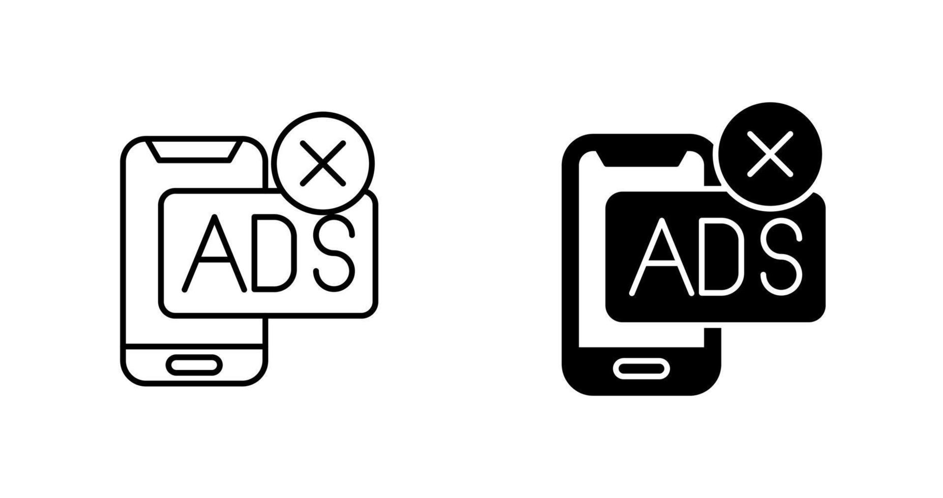 AD Block Vector Icon