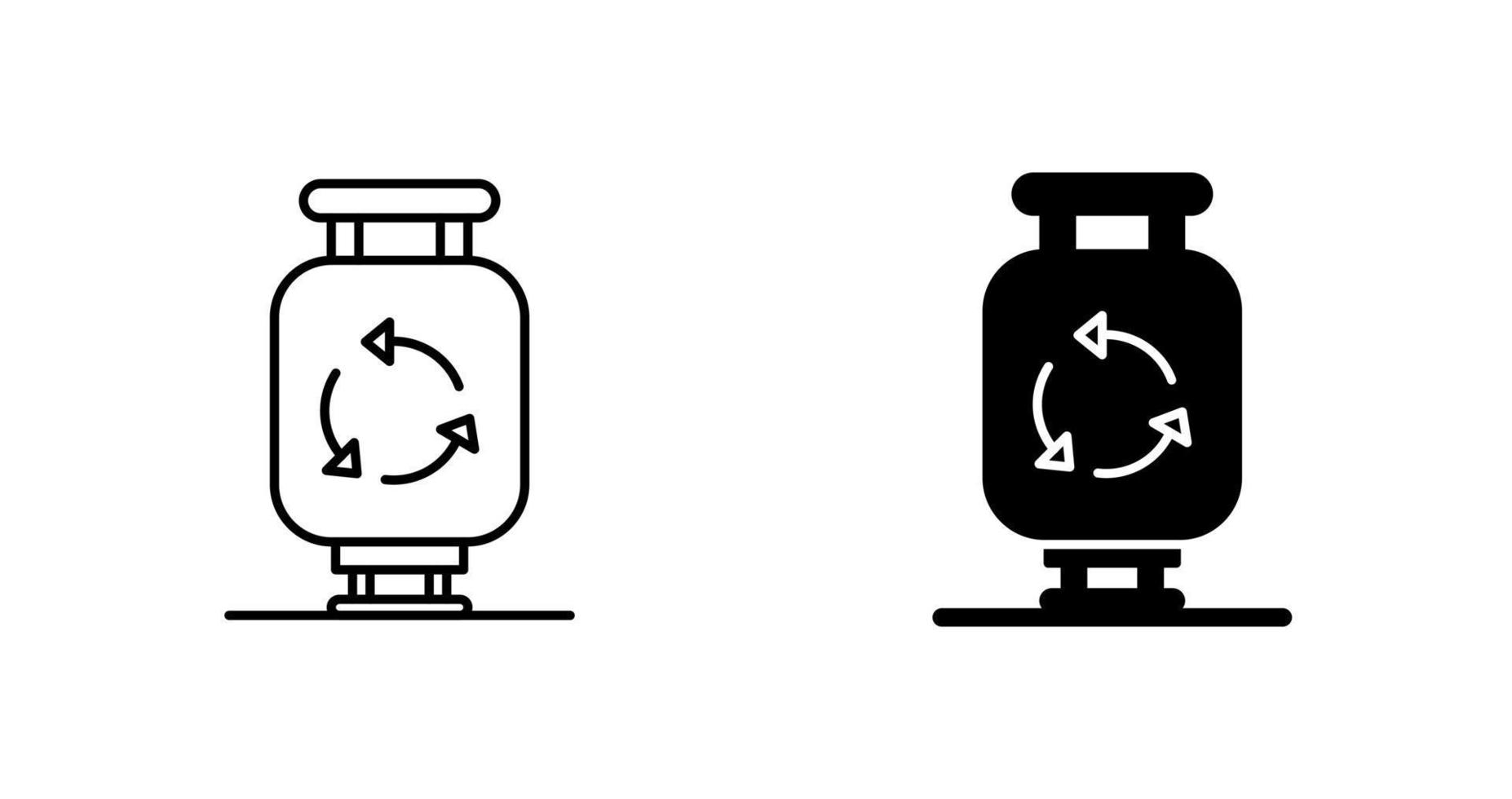 Gas Cylinder Vector Icon