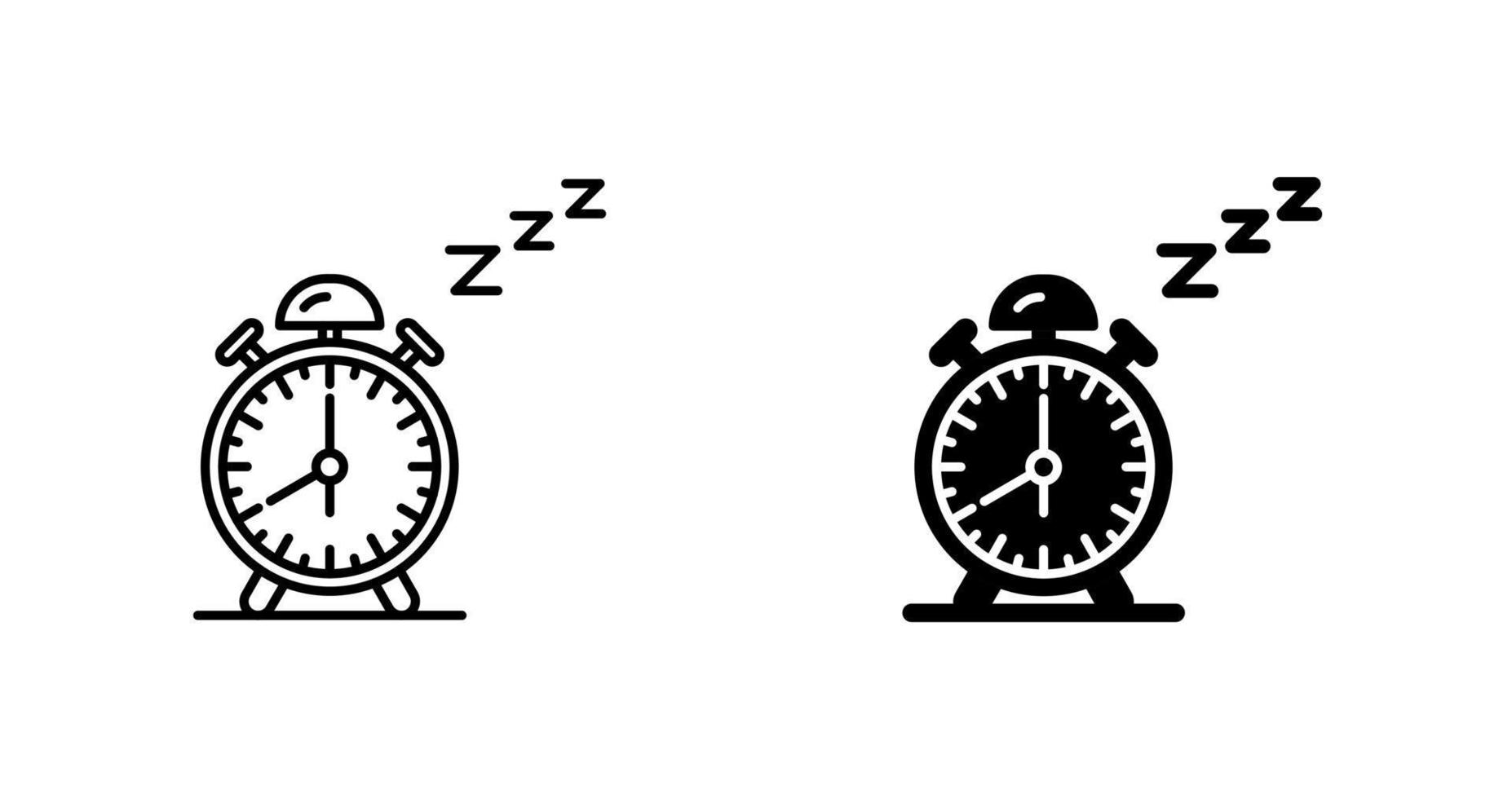 icono de vector de tiempo de sueño