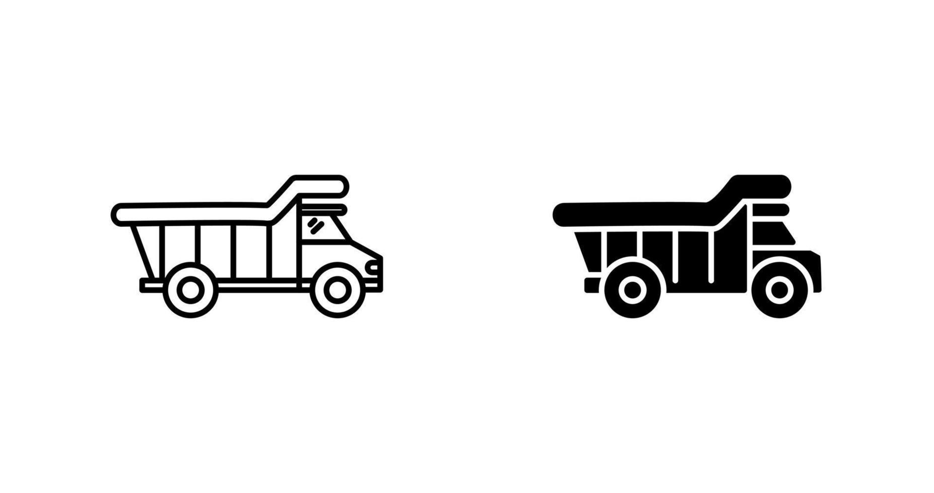 Dump Truck Vector Icon