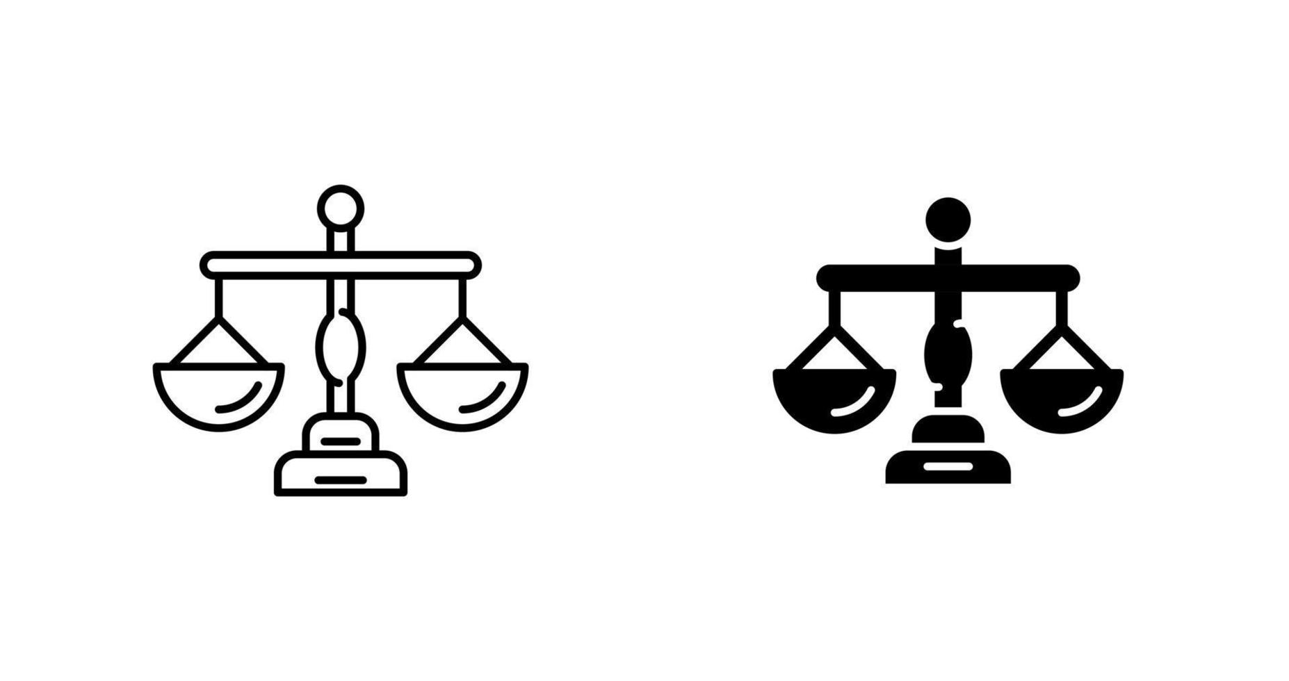 Justice Scale Vector Icon