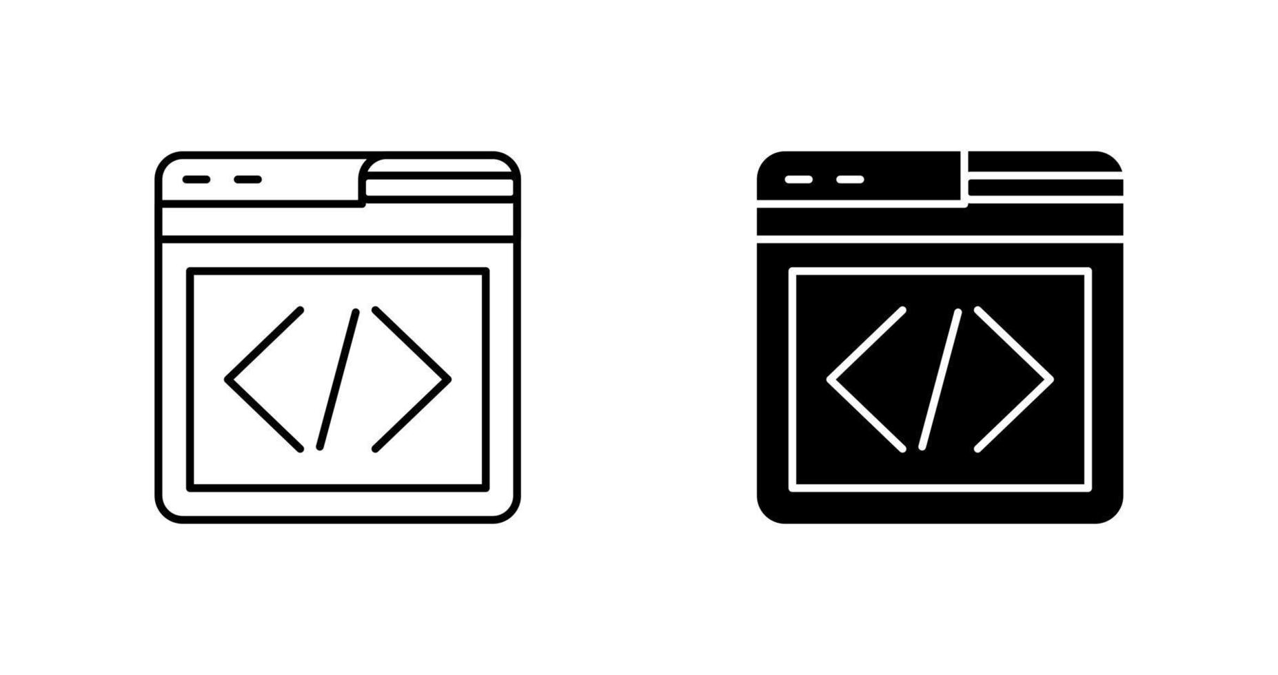 Web Programing Vector Icon
