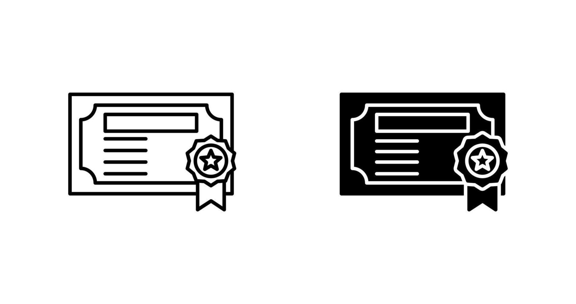 Certificate Vector Icon