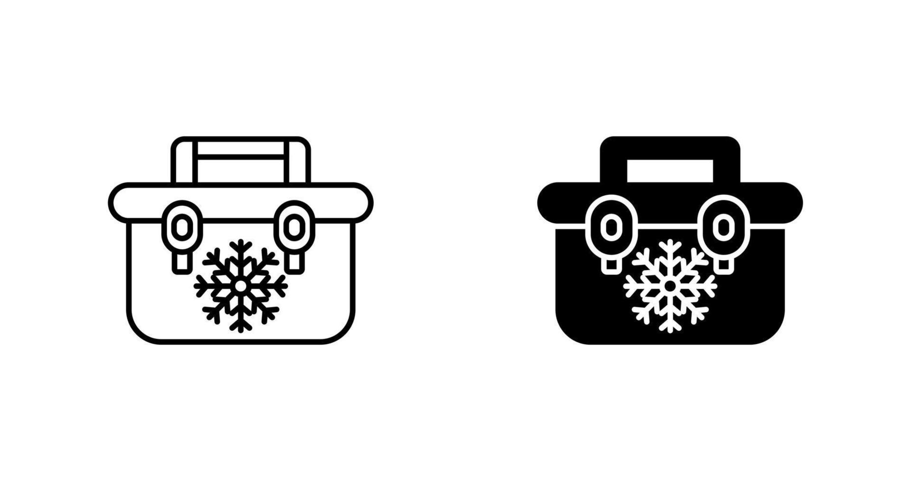 Portable Fridge Vector Icon