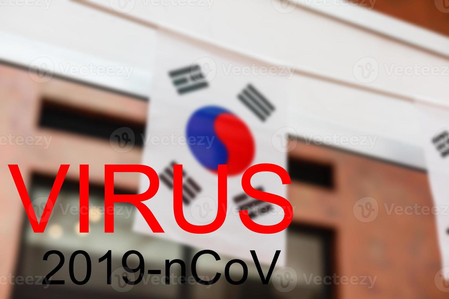 country flags with text Coronavirus on it. 2019 - 2020 Novel Coronavirus 2019-nCoV concept, for an outbreak occurs in Germany. photo