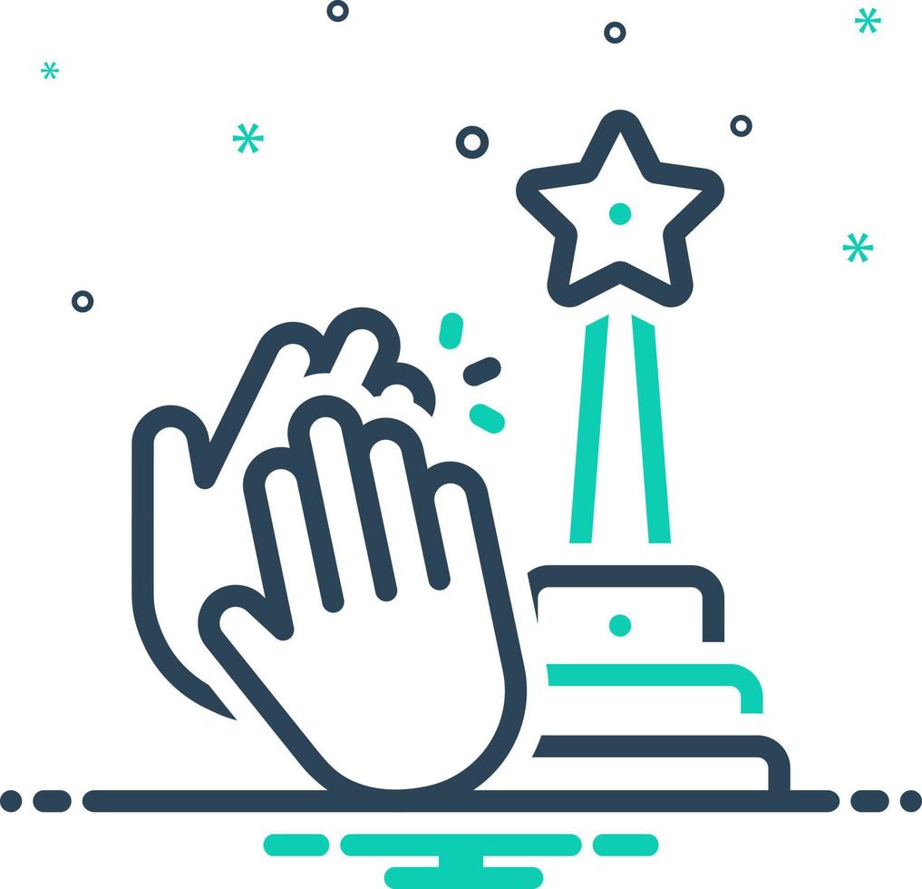 mix icon for appreciation vector