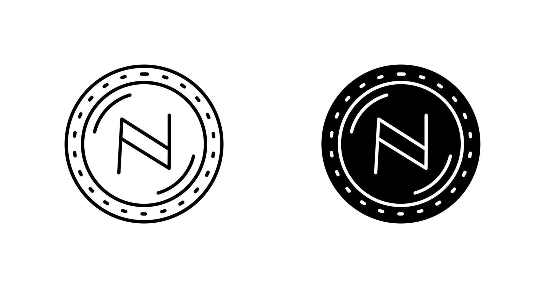 icono de vector de moneda namecoin