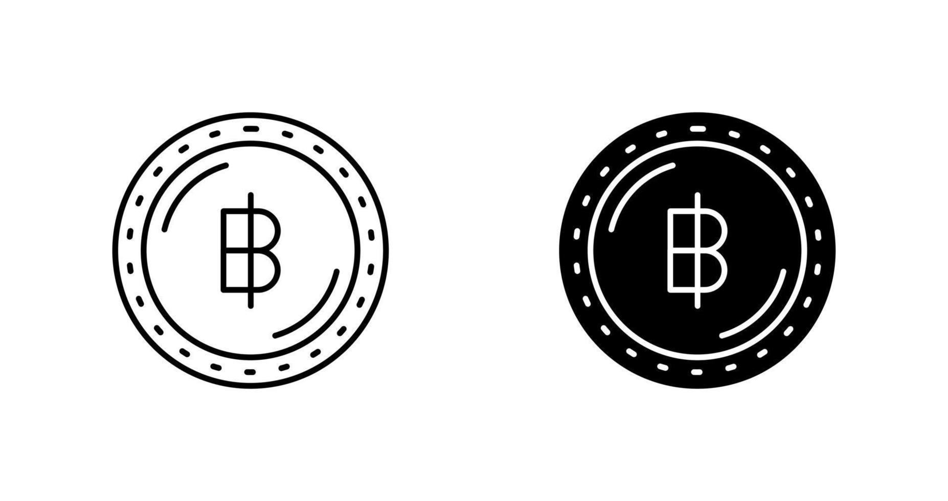 Baht Currency Vector Icon