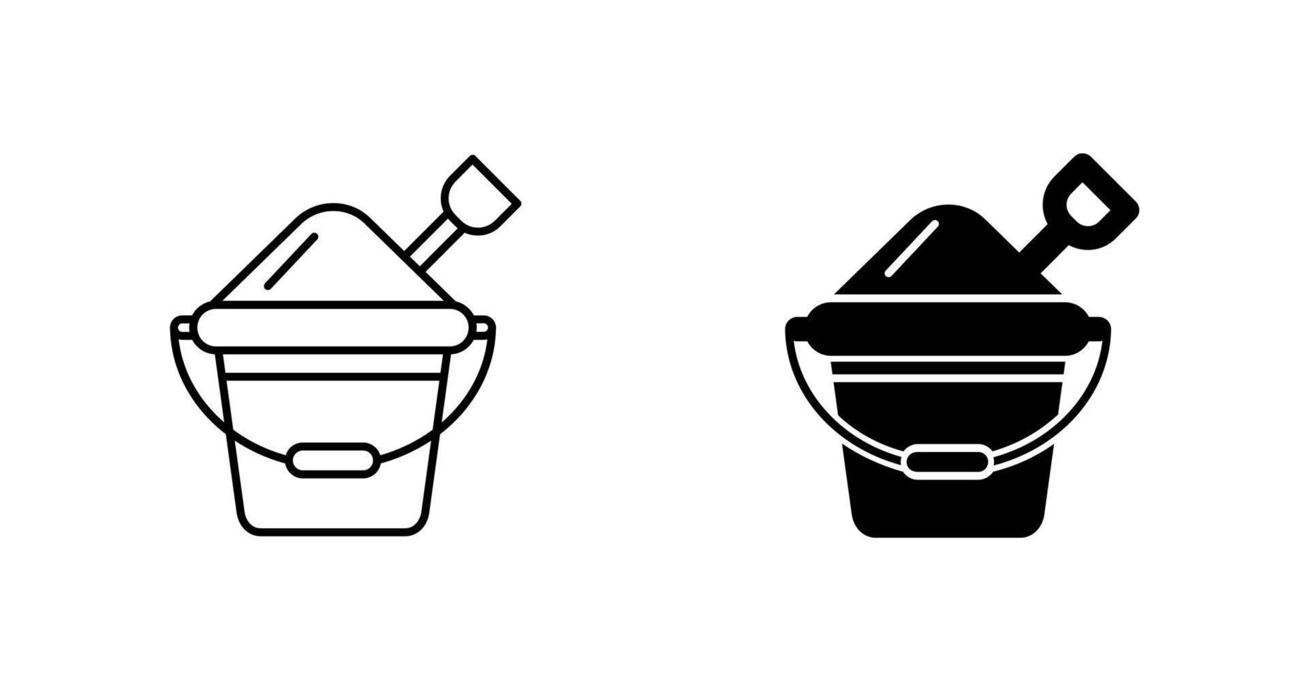 Sand Bucket Vector Icon