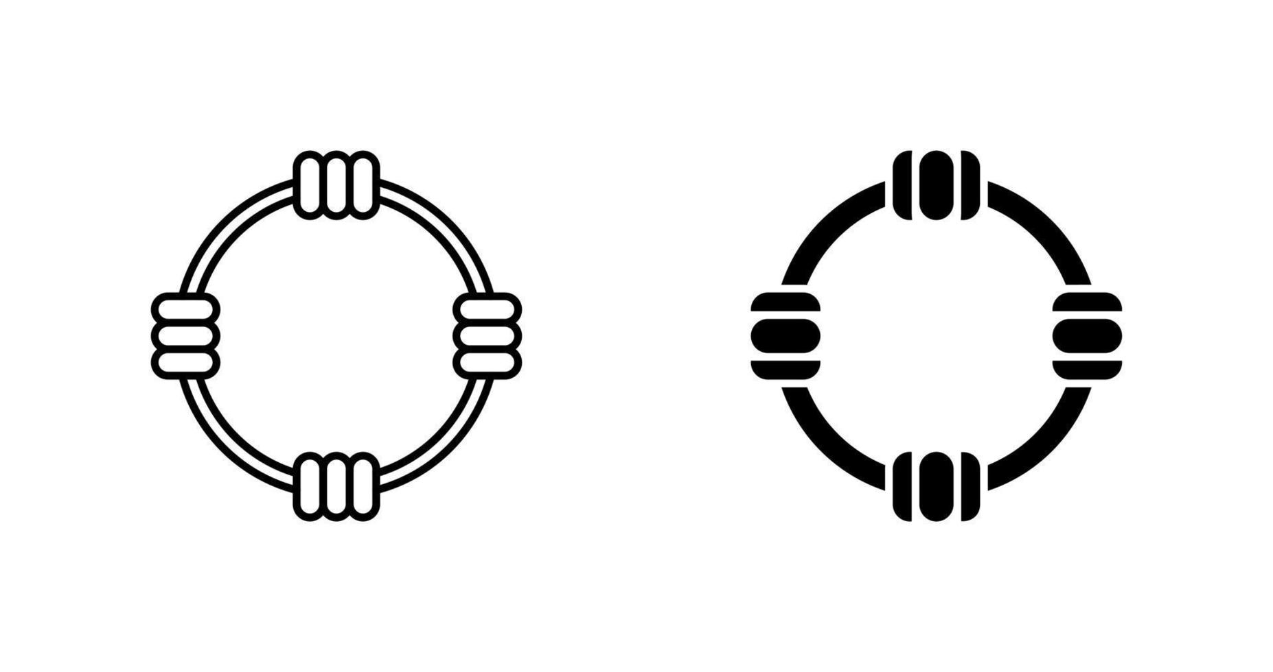 icono de vector de aro de hula