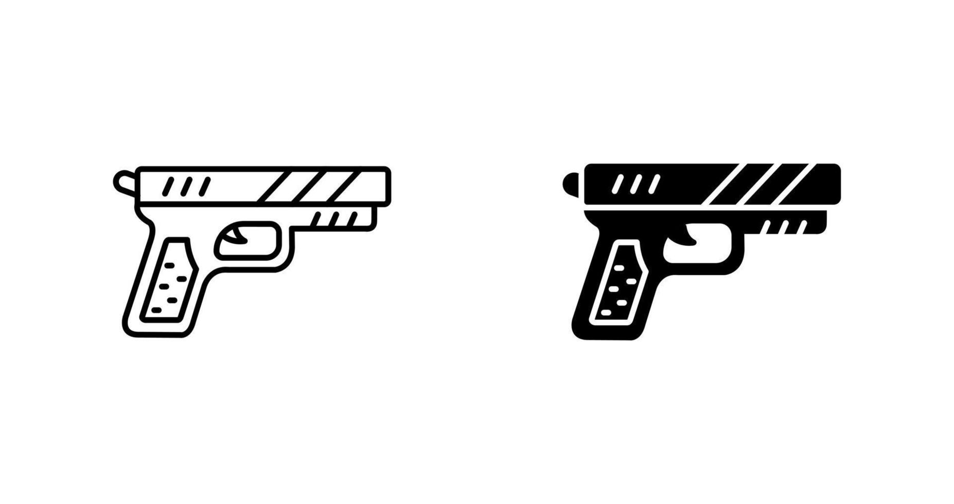 icono de vector de pistola