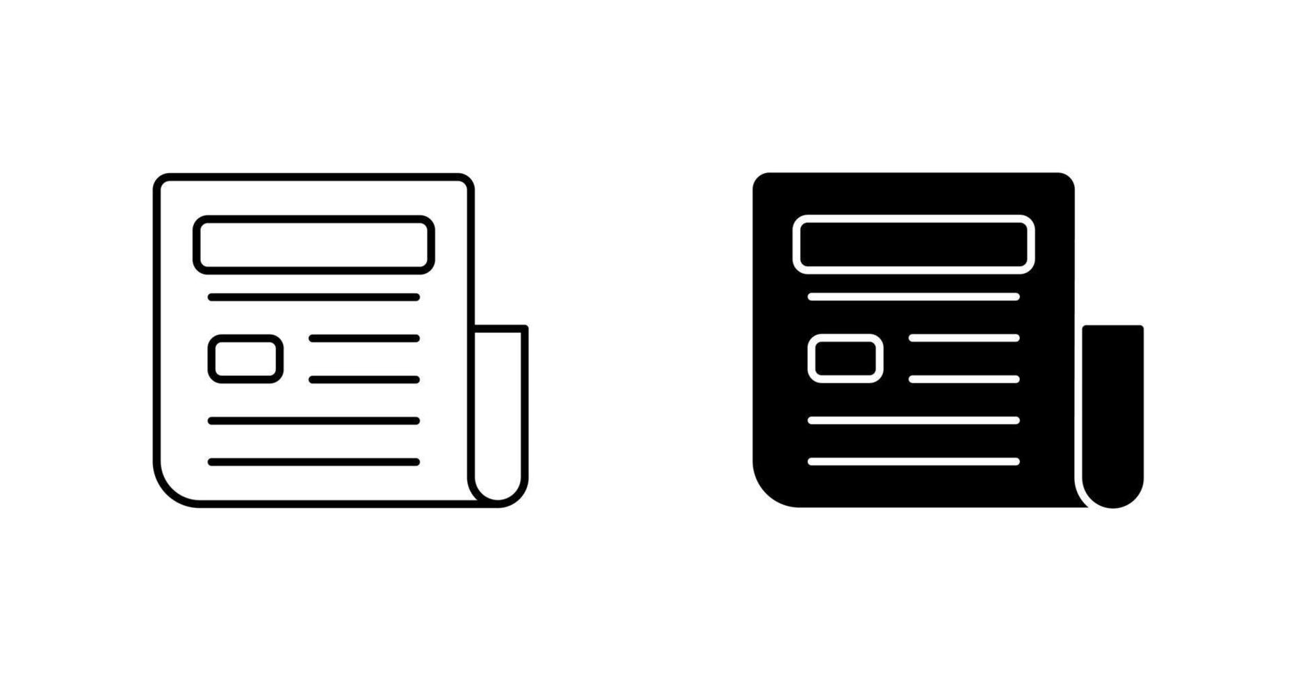 News Paper Vector Icon