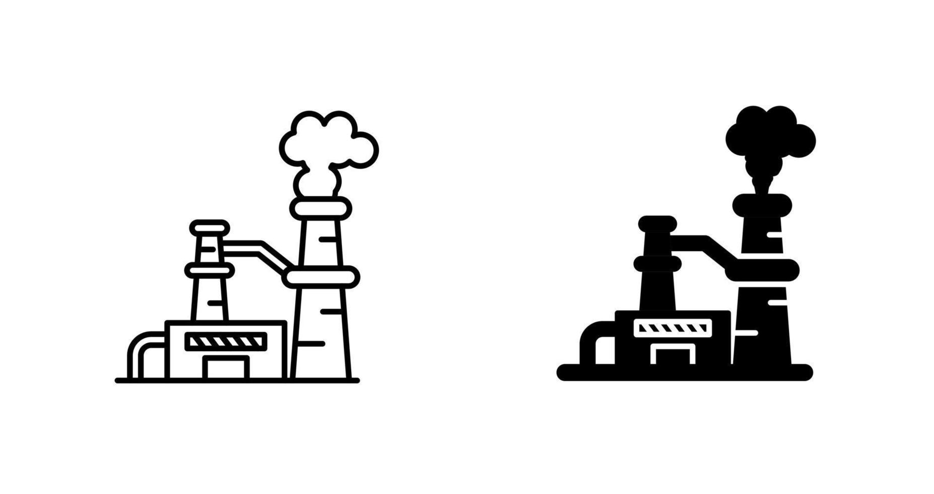 Nuclear Plant Vector Icon