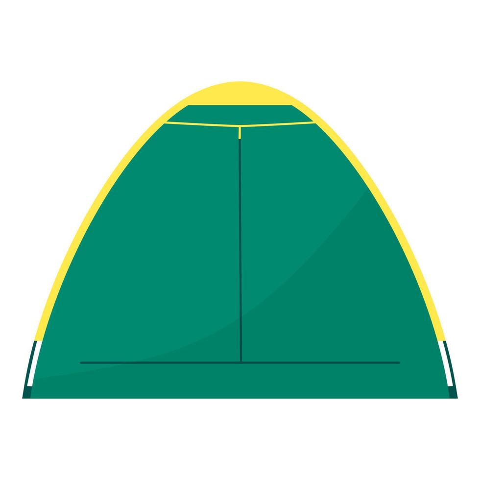 A military and tourist tent for camping or an army expedition. vector