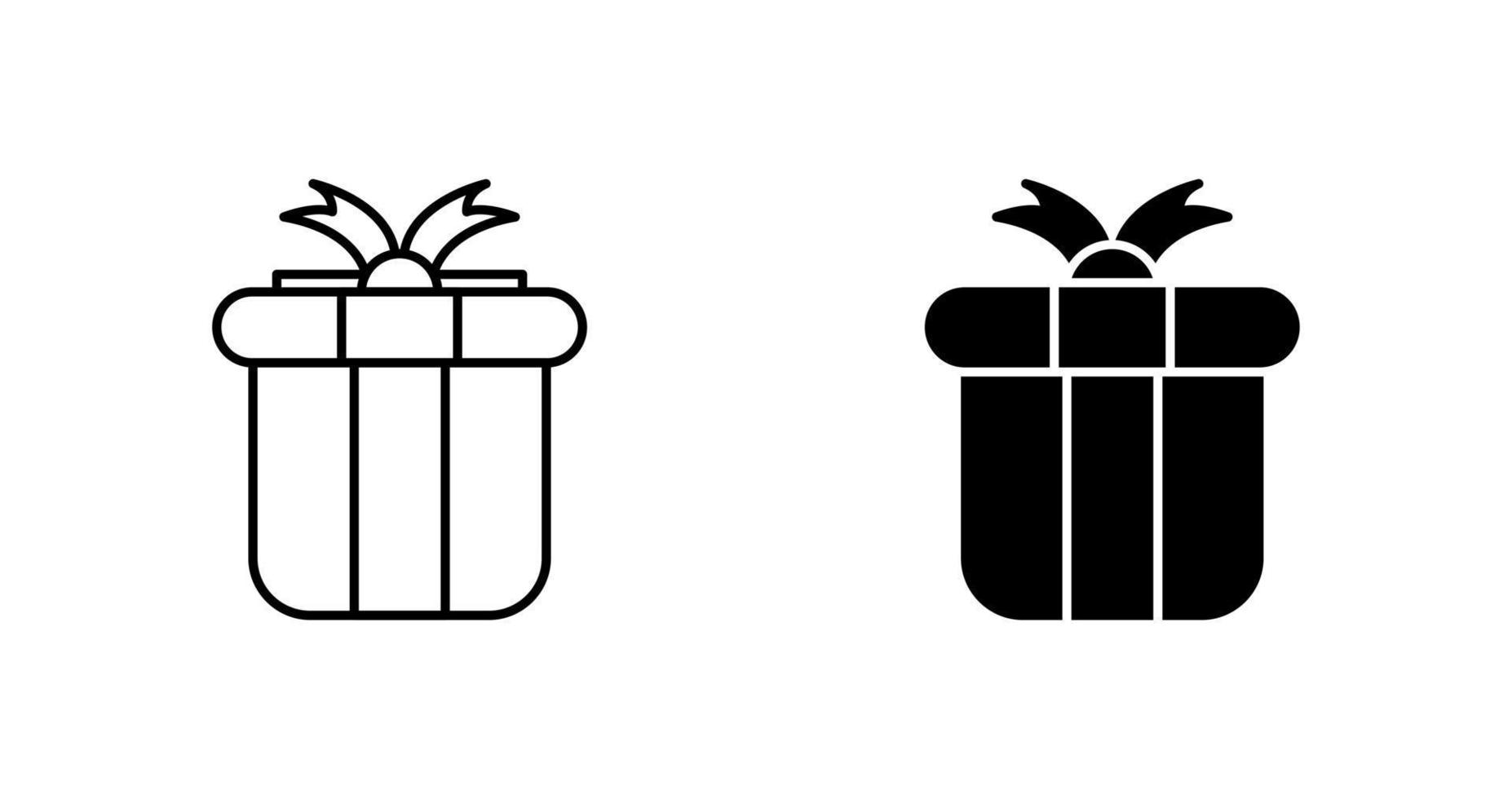 icono de vector de caja de regalo