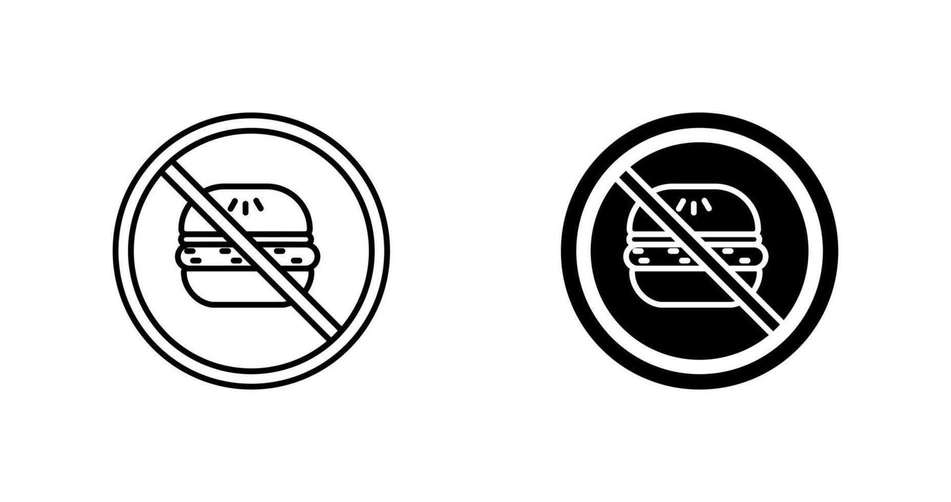 No Eating Vector Icon